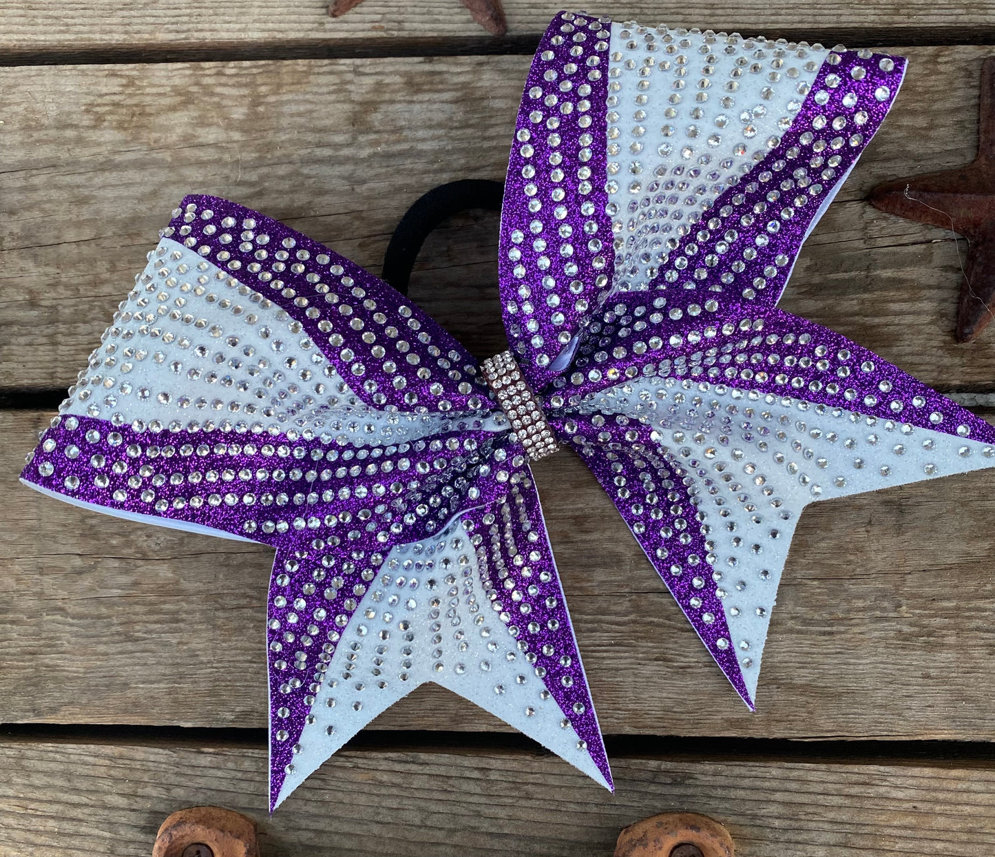 Competition Cheer Bow 3D Switch Rhinestone and Glitter