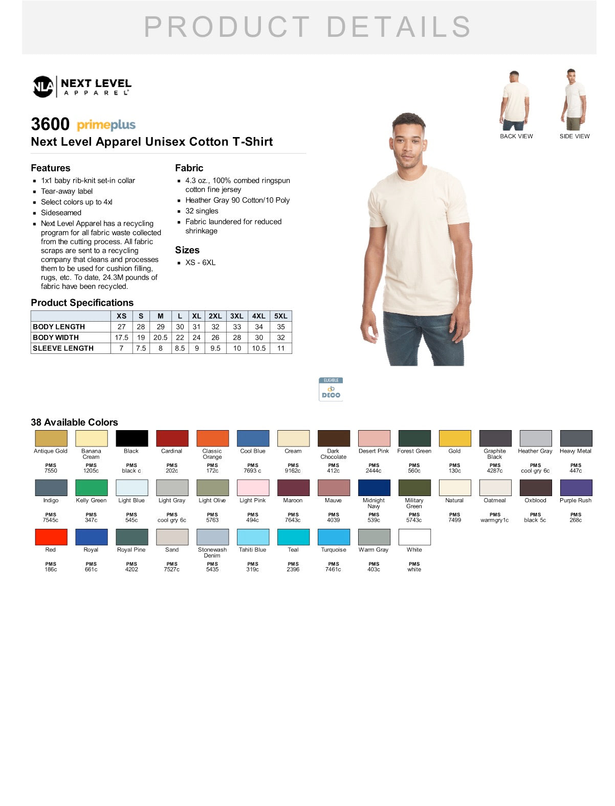 Adult Relaxed Fit Unisex Cotton Tee - Customizable