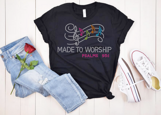 Made to Worship Rhinestone Tee