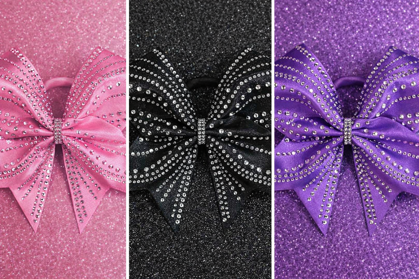Competition Cheer Bow in Satin or Glitter. Your choice of colors.