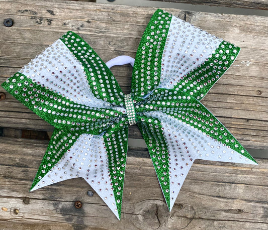 Competition Cheer Bow 3D Switch Rhinestone and Glitter