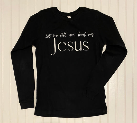 About My Jesus Tee Shirt Front and Back