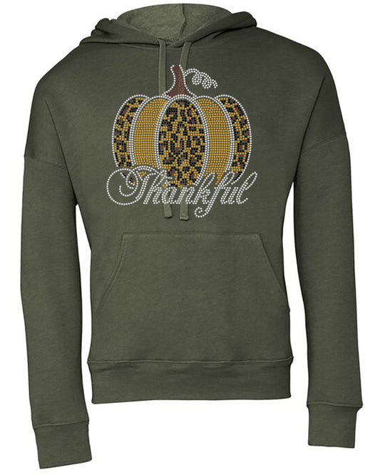 Thankful Rhinestone Sweatshirt for Fall