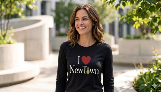 NewTown Long Sleeve Crew Neck T-Shirt