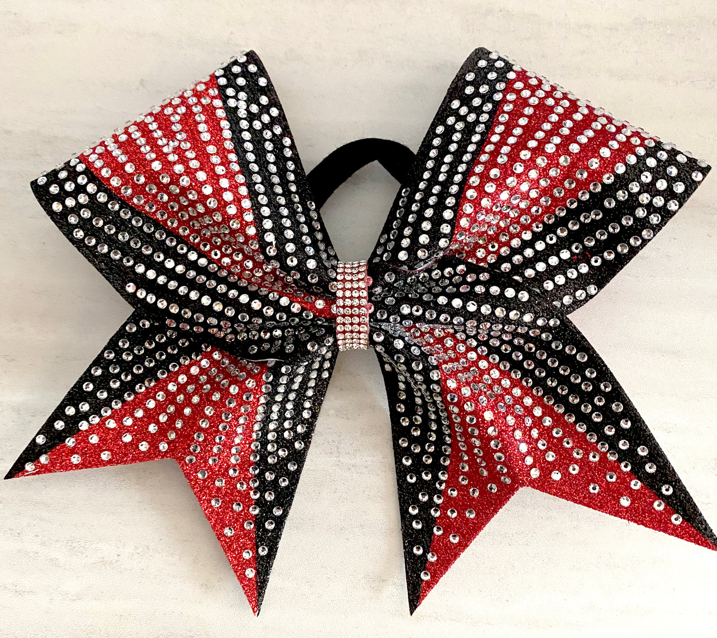 Competition Cheer Bow 3D Switch Rhinestone and Glitter