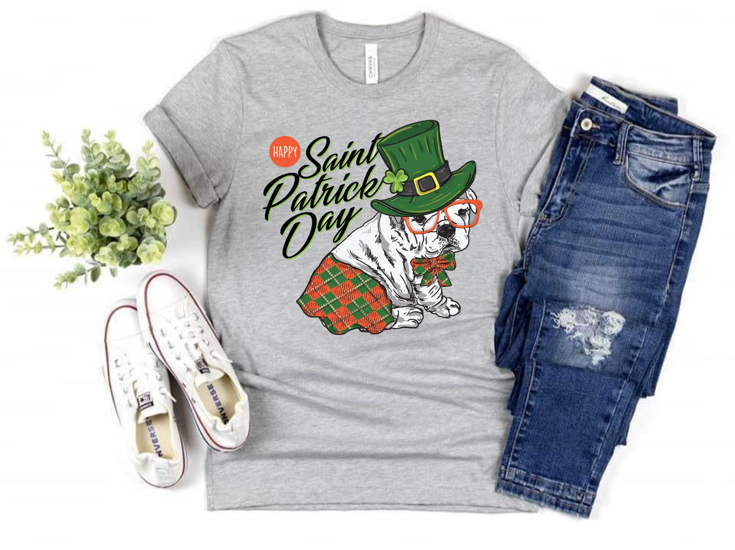 Saint Patrick's Day Bulldog Shirt