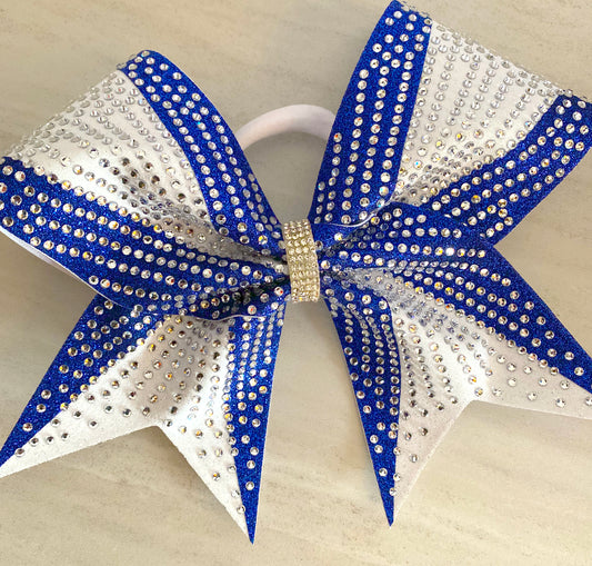 Competition Cheer Bow 3D Switch Rhinestone and Glitter