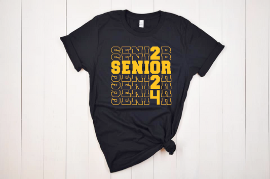 Senior 2024 Tee Shirt Your Choice of Colors