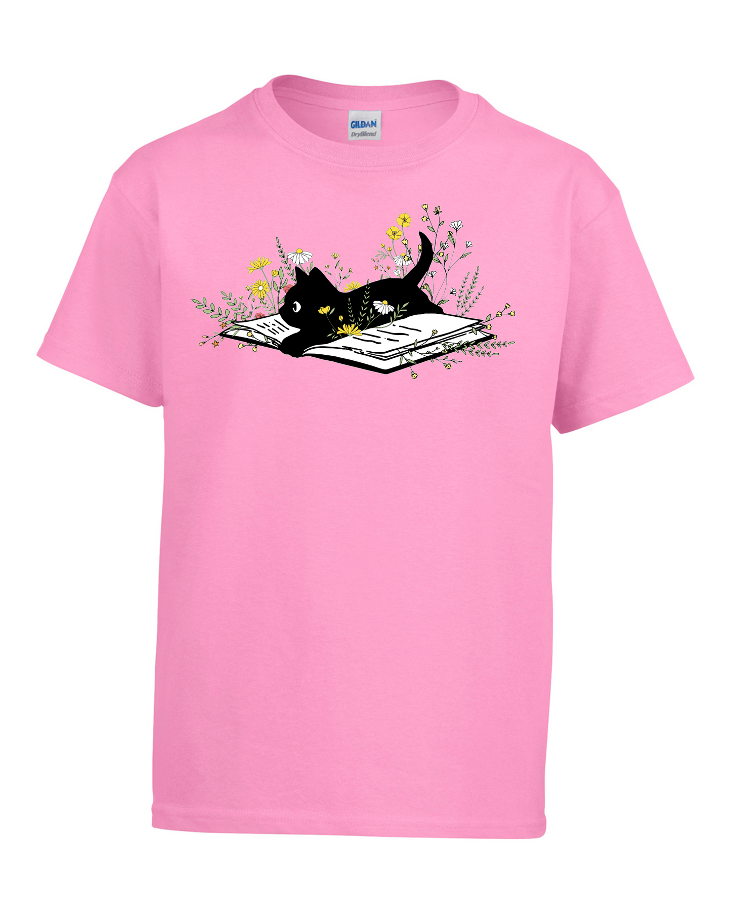 Youth Cat in Book Tee Shirt